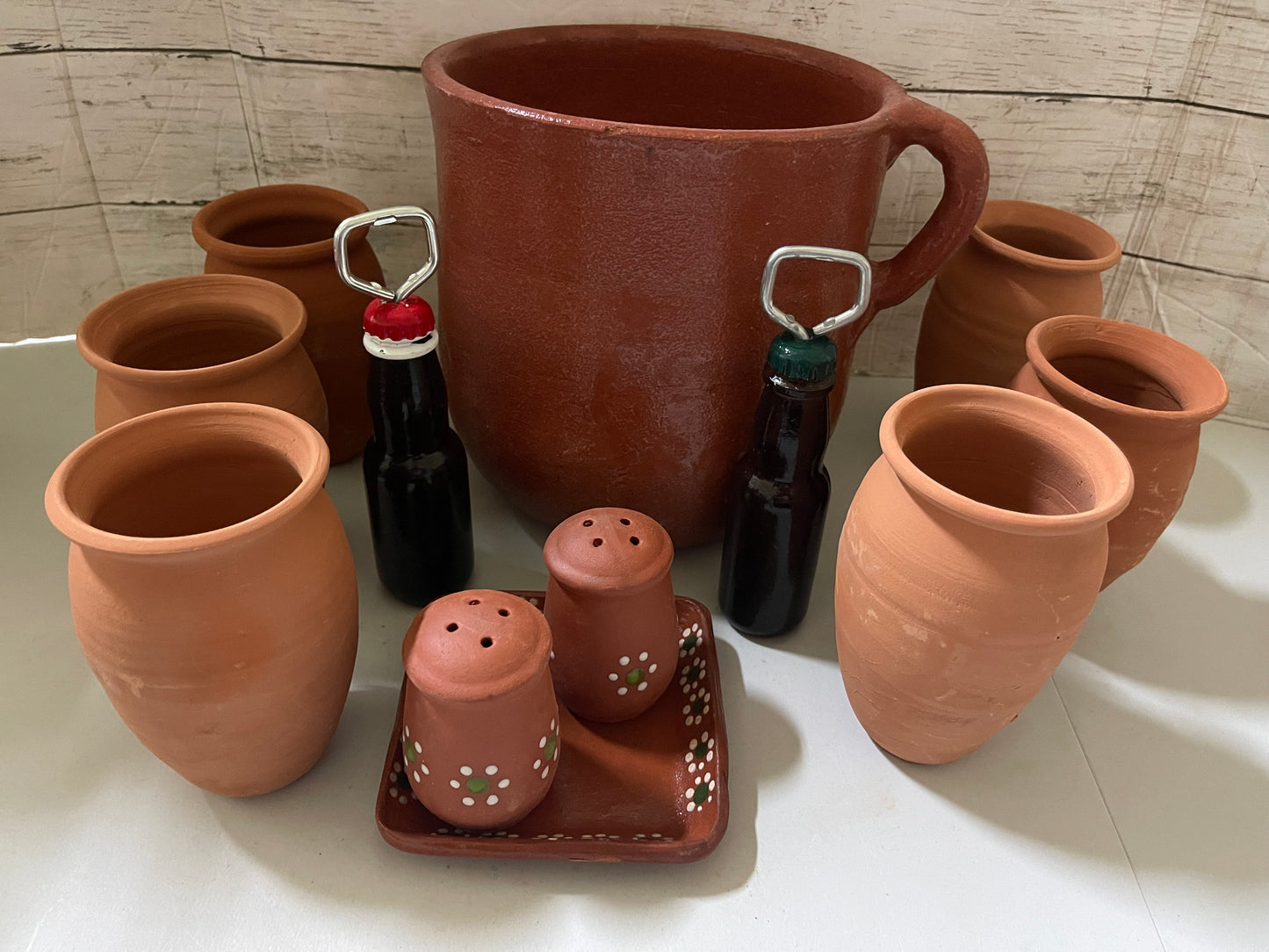 Party Set Mexicano/Mexico party pack/terracotta party pack/beer cooler/terracotta beer cooler pack/party gift set/mexico gift set