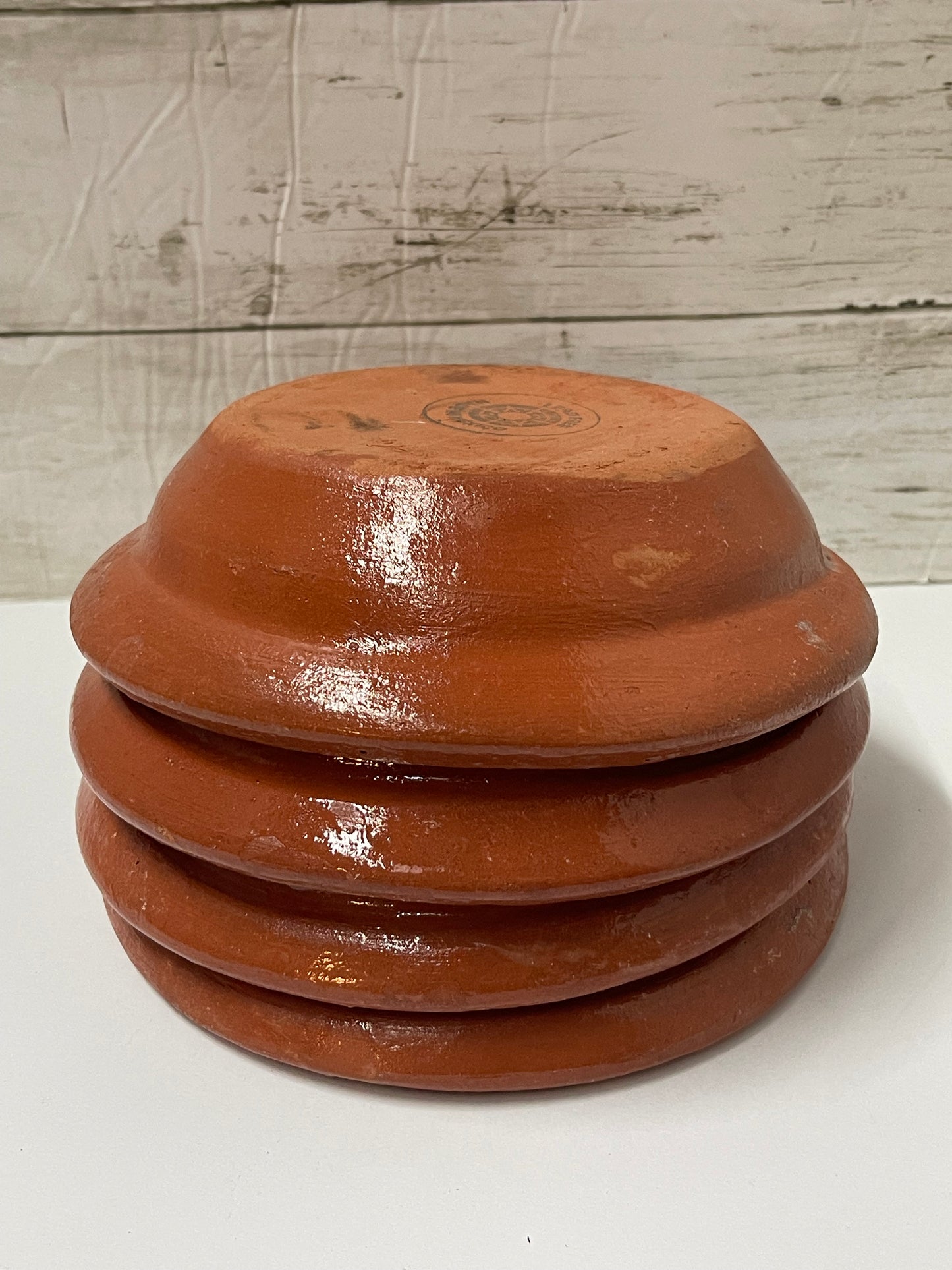 Traditional Vintage clay bowls 7"-platos pozoleros de barro