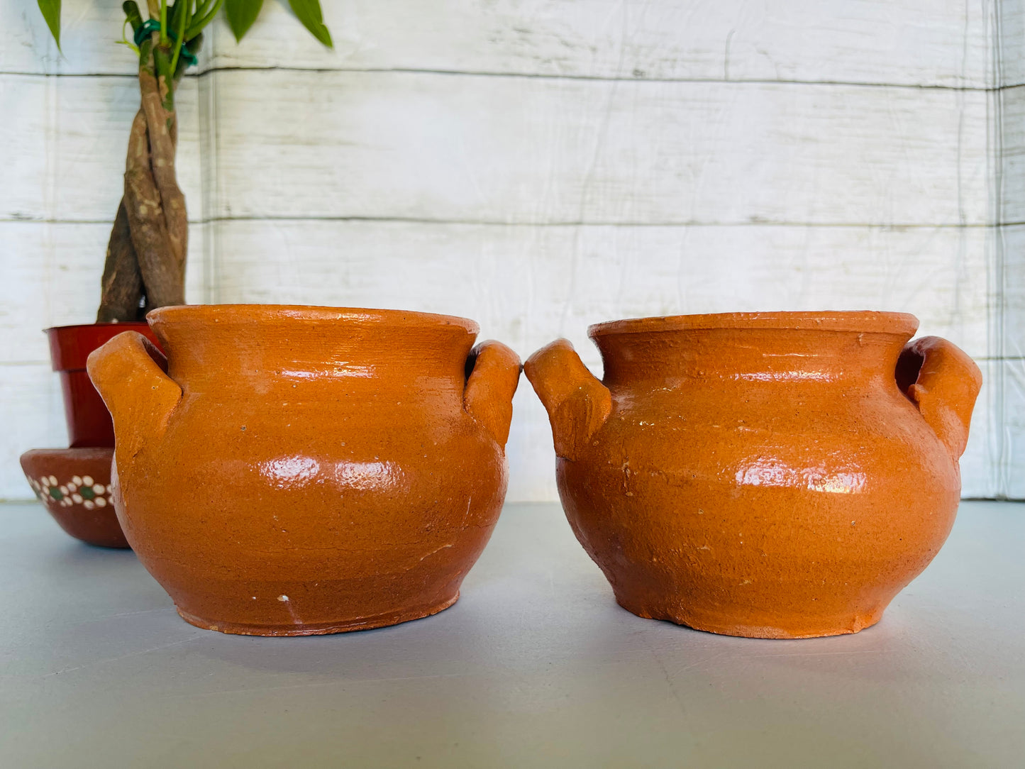 mini ollita de barro 3”/mini clay pot/mexico ollita de barro