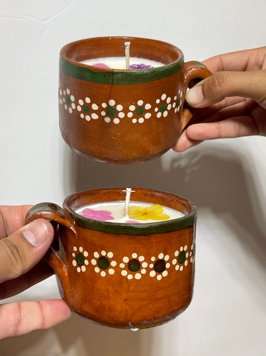 Mother’s Day Sale! Tazita scented candle/Mexican Scented Candle/ Hand Poured/Tazita Gift Set /Mexican Rustic Candle Mug Scented/Mothers day gift/valentines gif