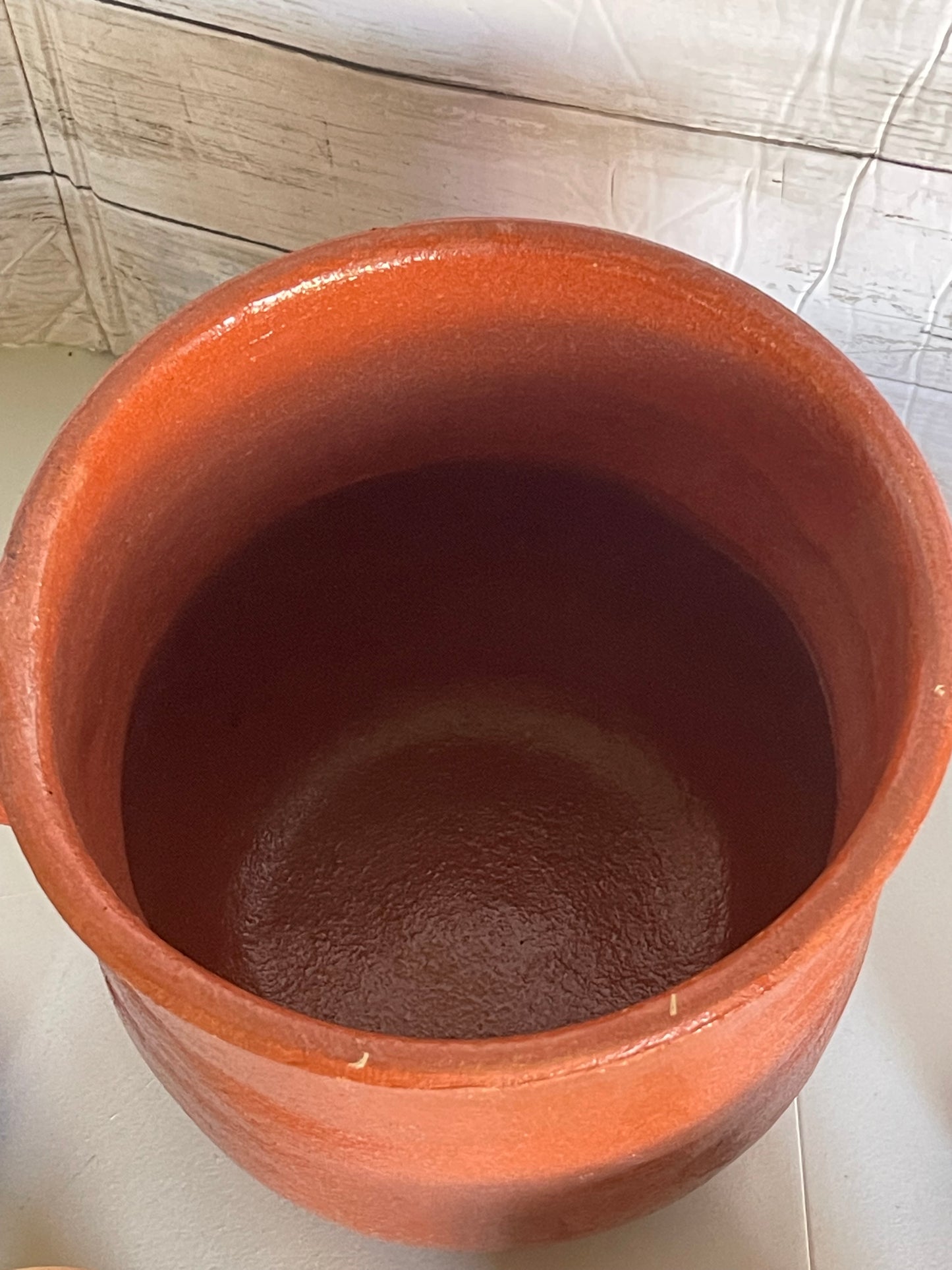 Handmade Mexican 8”- extra big clay mug/ jarro de barro 5litros  hecho a mano.