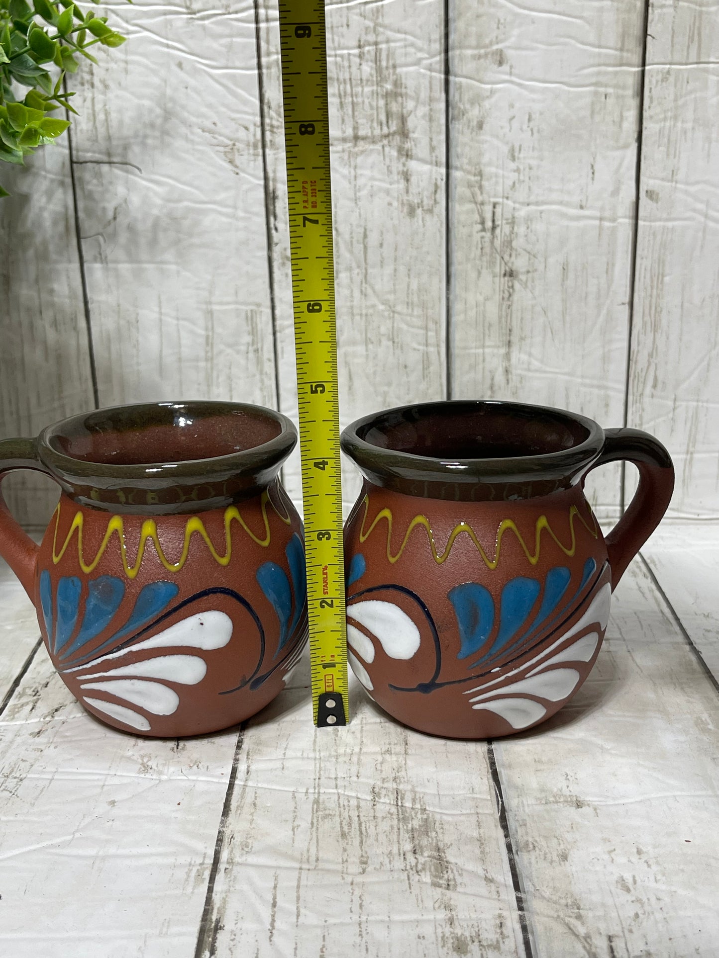 Mexico’s pottery red clay coffee mug/jarrito de barro barro rojo/jarrito espiga tonala