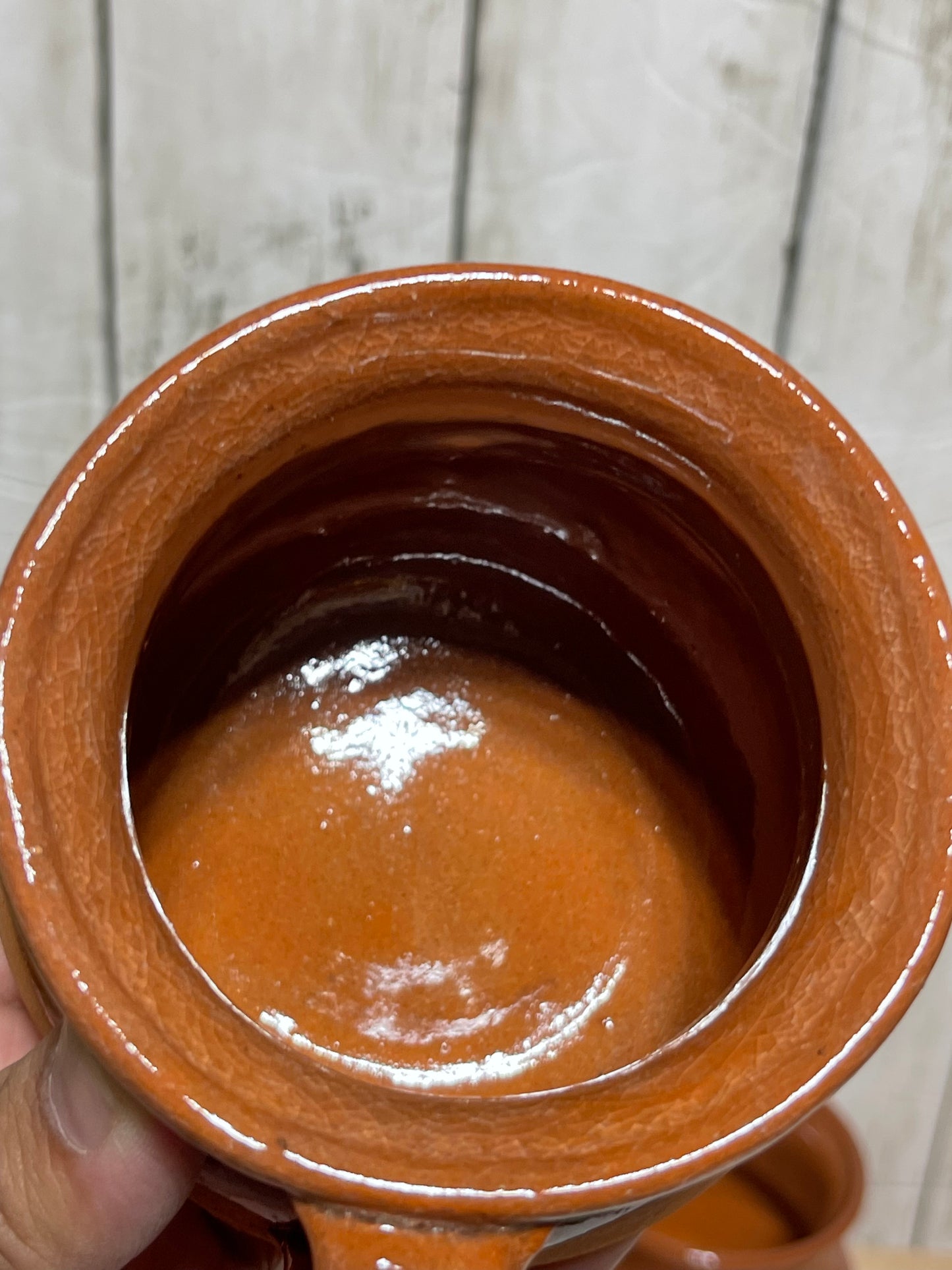 Puebla pottery/Jarrito de barro cafetero/colored terracotta coffee mug
