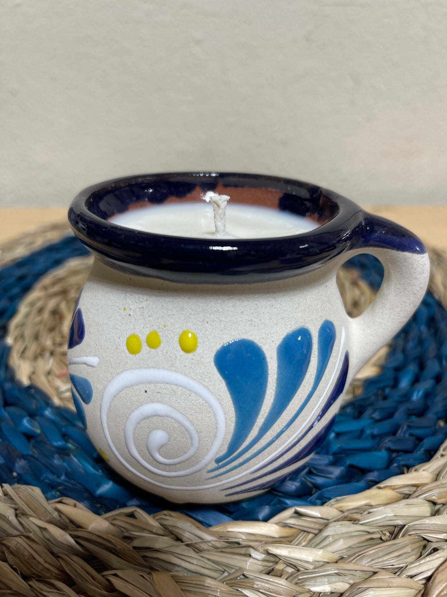 Jarrito Candle Brazilian Coffee Latte Scented Candle/Scented Mexican Candle/Hand-Poured/Soy Candle/Vela Café