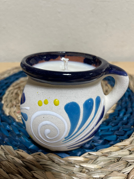 Jarrito Candle Brazilian Coffee Latte Scented Candle/Scented Mexican Candle/Hand-Poured/Soy Candle/Vela Café