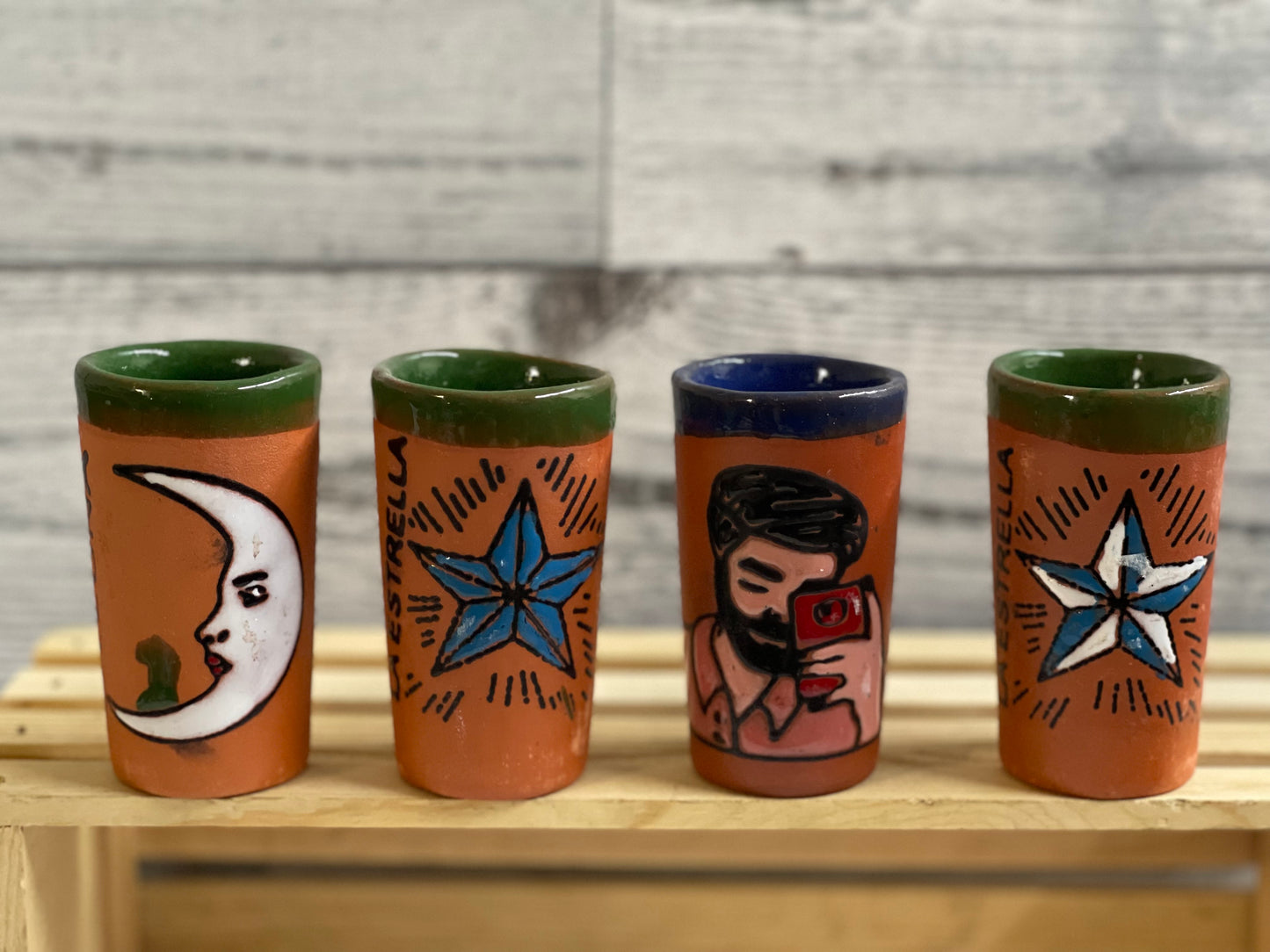 Loteria glass shot/tequileros loteria