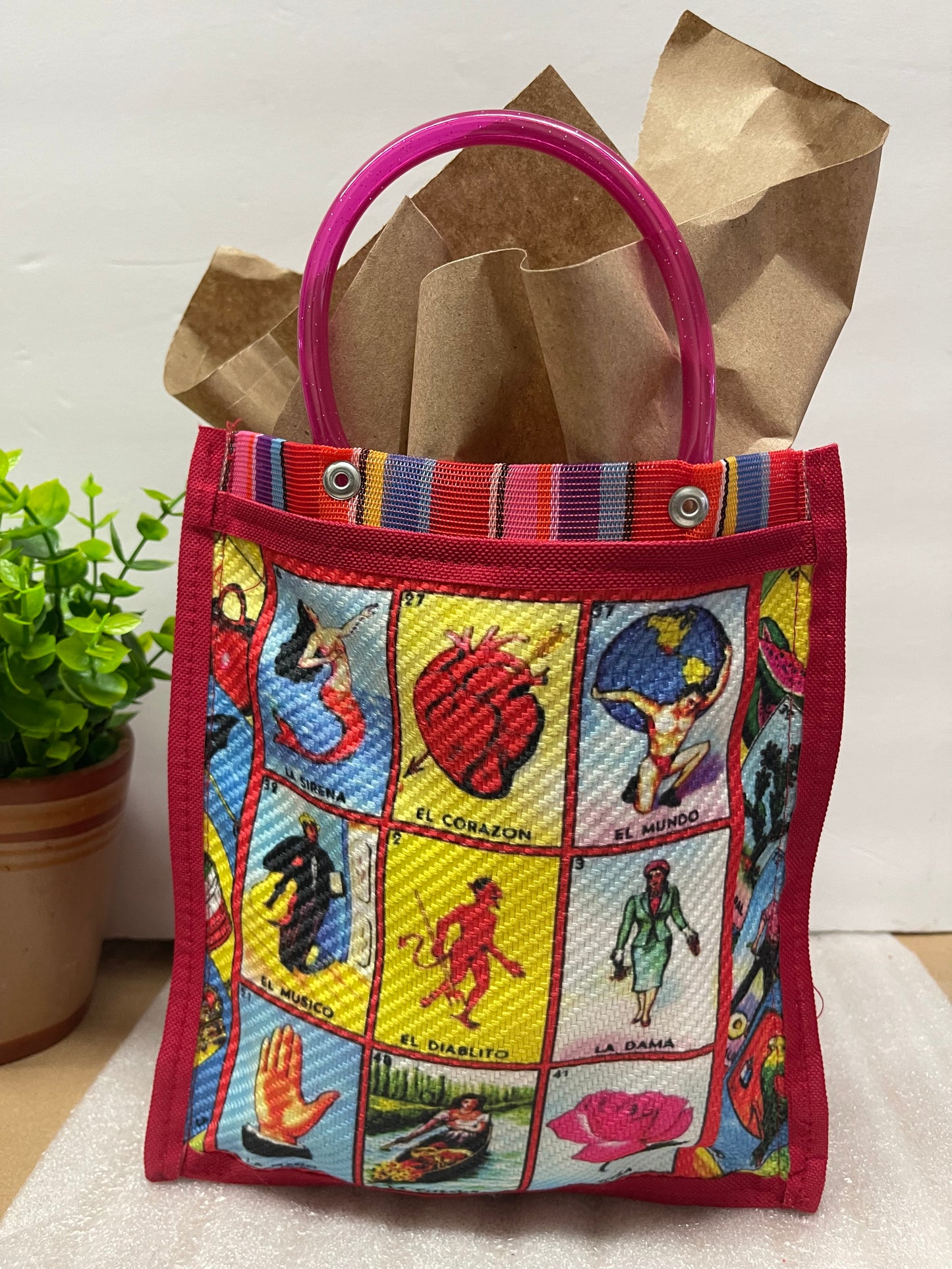 Mexican Tote Bag. Mexican Mercado bag.Mexican gift bag. Loteria Mexican gift bag. Mexican treat bag.Mexican goodie bag. Reusable shopping bag