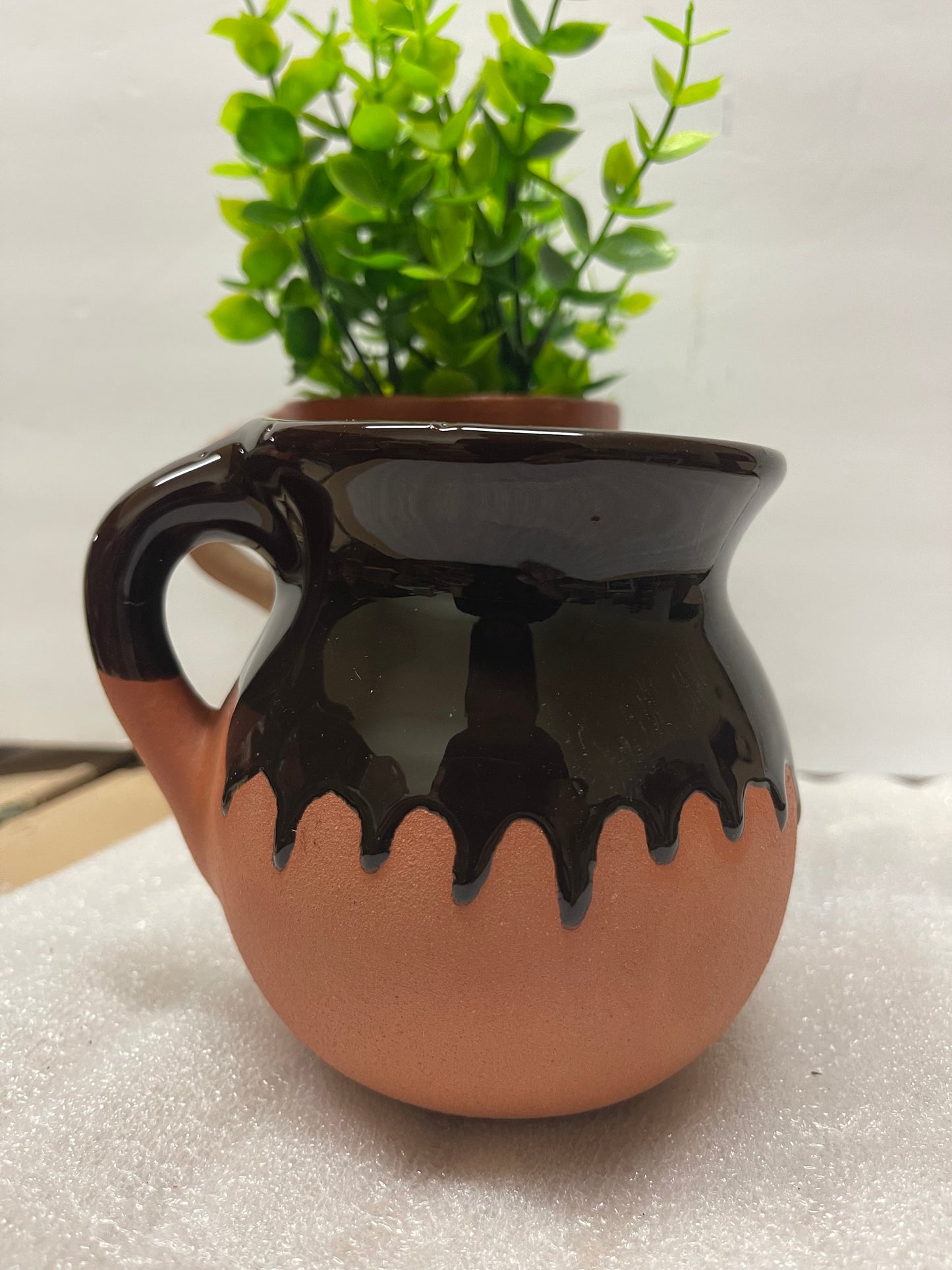 Mexican jarrito de barro. jarrito mug coffee mug. Mexican clay coffee cup. El Jarrito. clay cup/mug. Mexican gift. Mexican candle mug