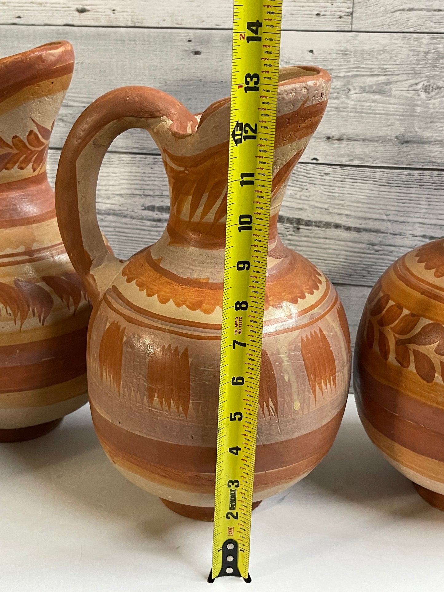 Mexico Handmade rustic terracotta water jar/ jarra de barro natural/natural terracotta hand shaped/mexico vintage water jar/pitcher