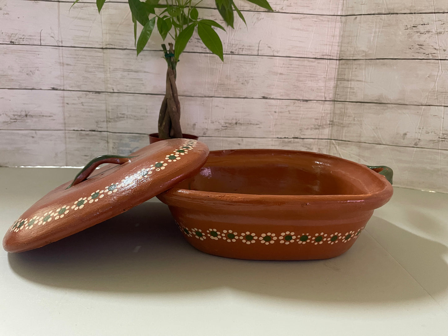 Cazuela arrocera de barro/clay casserole 2kg/Tonala clay casserole