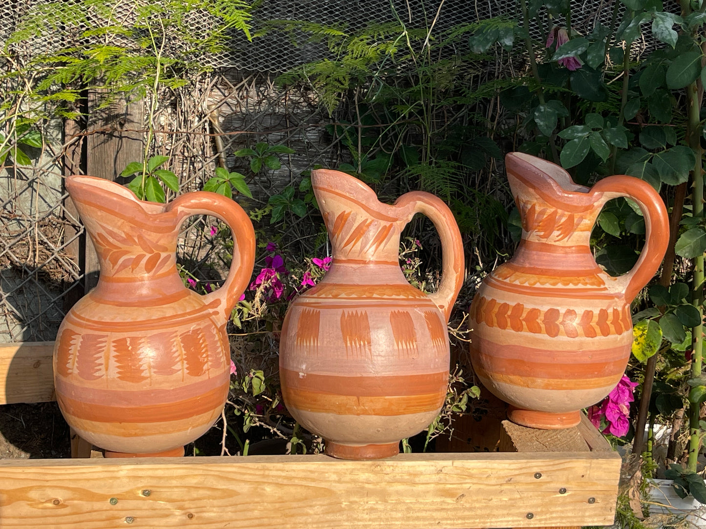 Mexico Handmade rustic terracotta water jar/ jarra de barro natural/natural terracotta hand shaped/mexico vintage water jar/pitcher