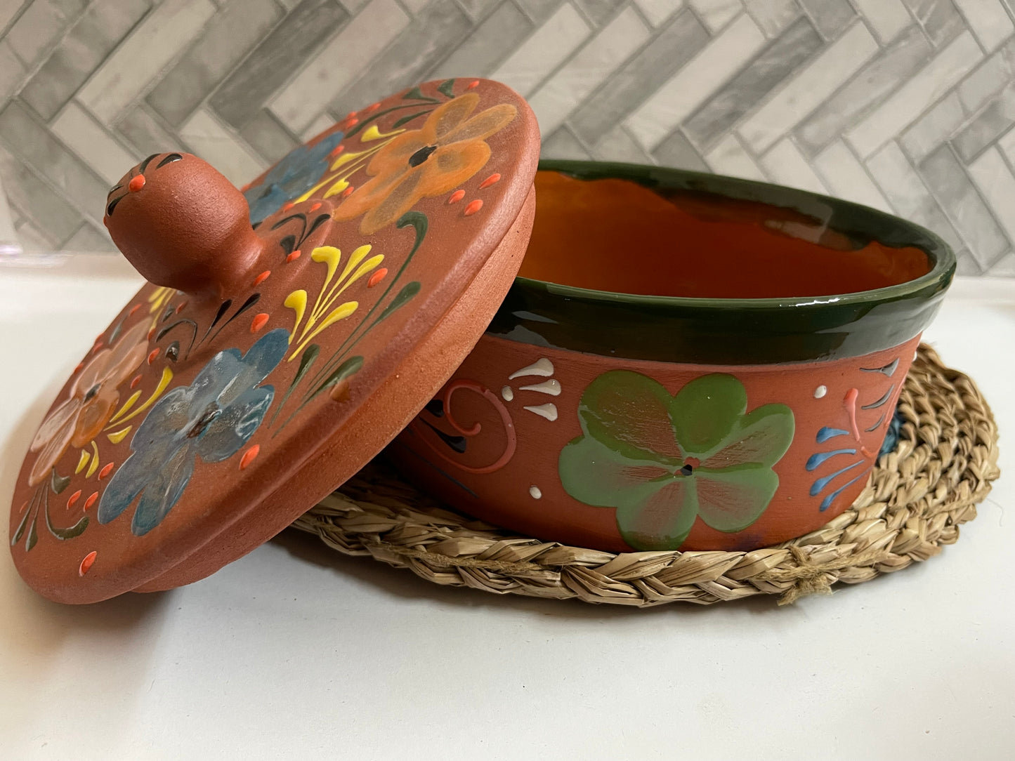 Tortillero de barro Michoacán/tortilla warmer Michoacán/artesanía mexicana/tortilla keeper/ceramic warmer/mexico tortilla warmer