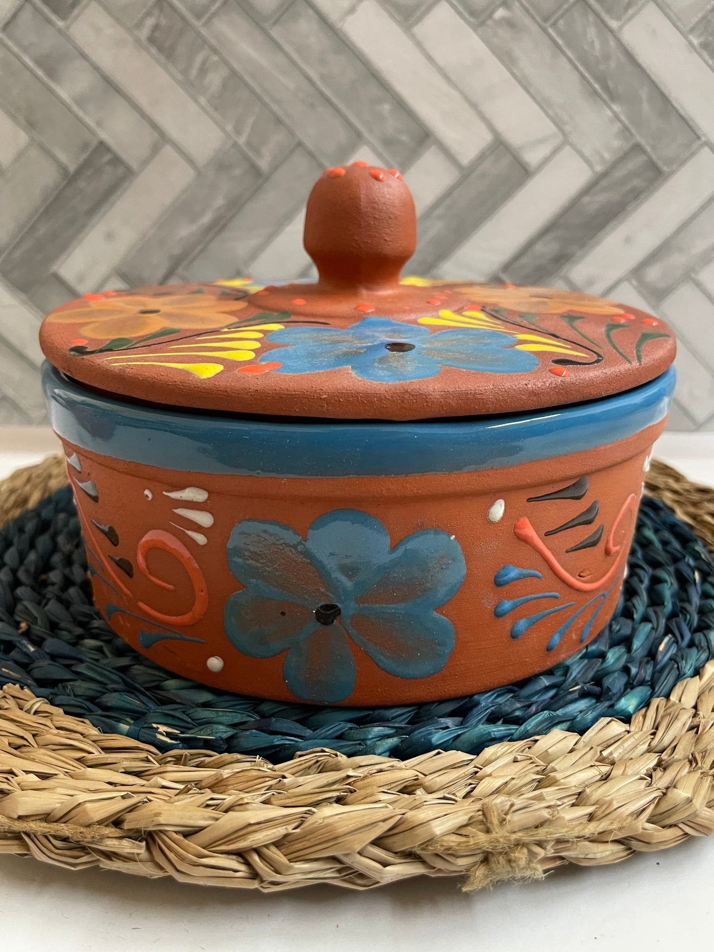 Tortillero de barro Michoacán/tortilla warmer Michoacán/artesanía mexicana/tortilla keeper/ceramic warmer/mexico tortilla warmer