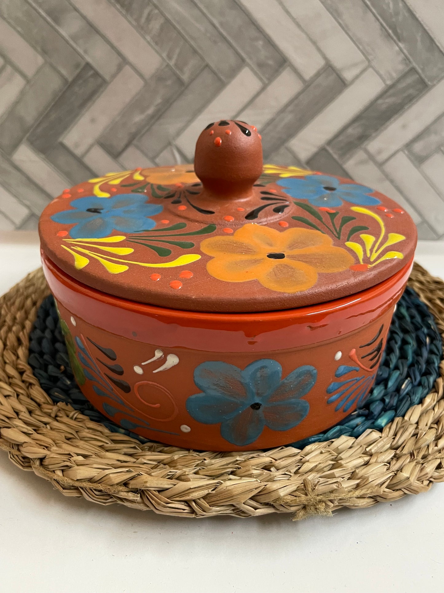 Tortillero de barro Michoacán/tortilla warmer Michoacán/artesanía mexicana/tortilla keeper/ceramic warmer/mexico tortilla warmer