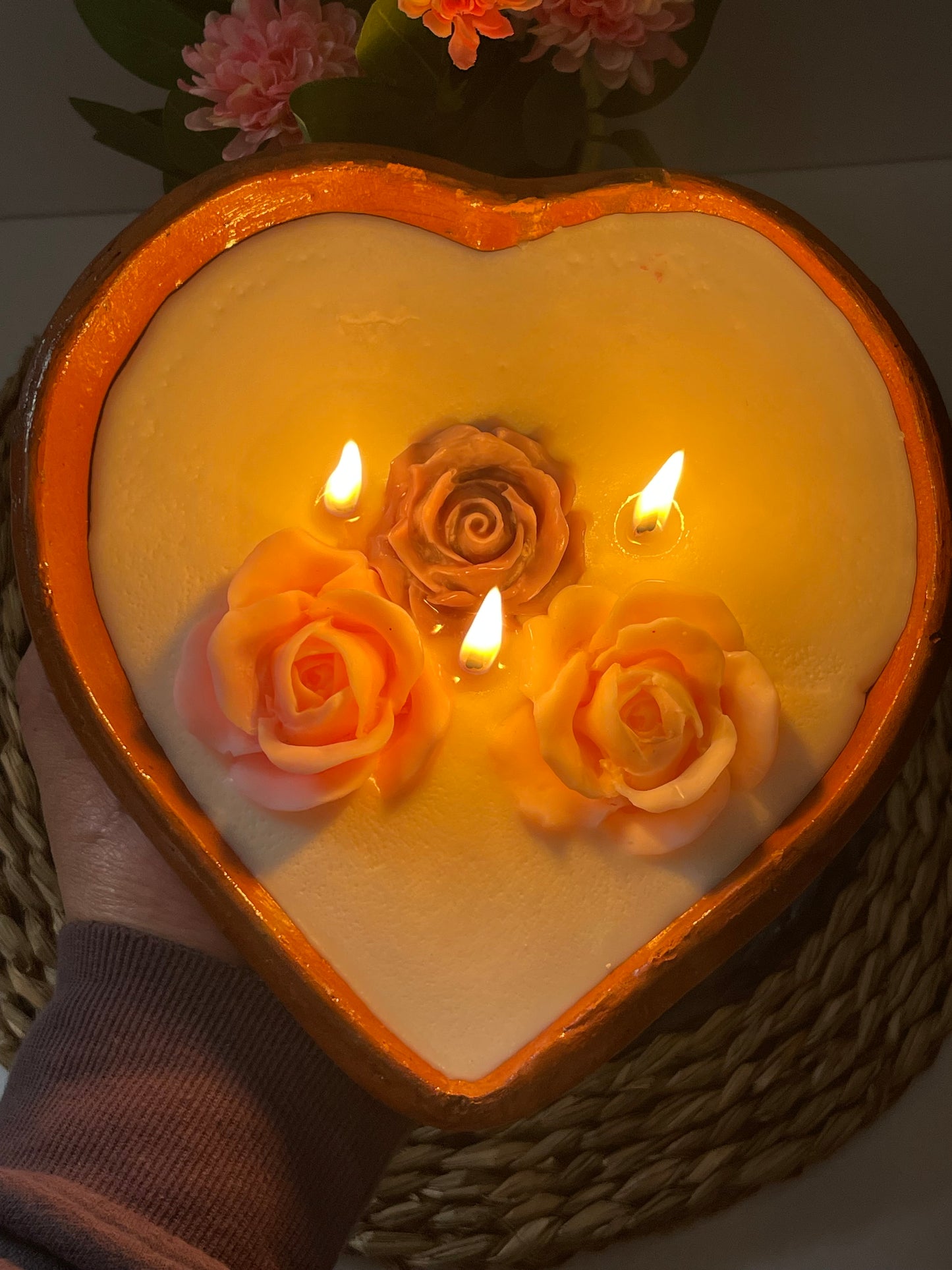 Mother’s Day Sale! Vela Amor Eterno/EverAfter heart candle/soy wax candle/handmade/hand poured/mexico candle/unscented candle/valentines gift/Mother’s Day gift
