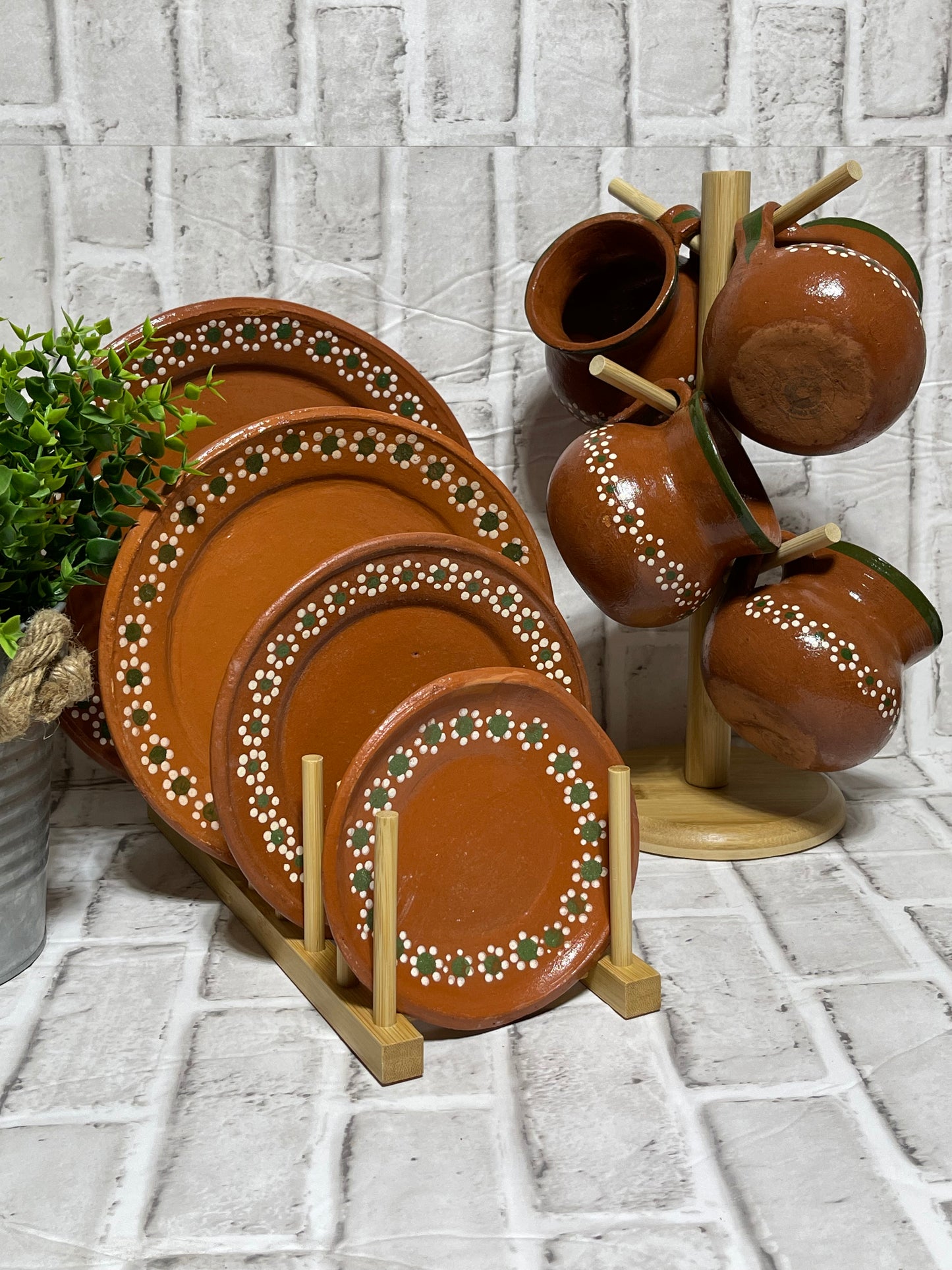 Tonala,Mexico terracota handmade plates & bowls assorted size/build your dinnerware/vajilla de barro/barro tadicional tonala.