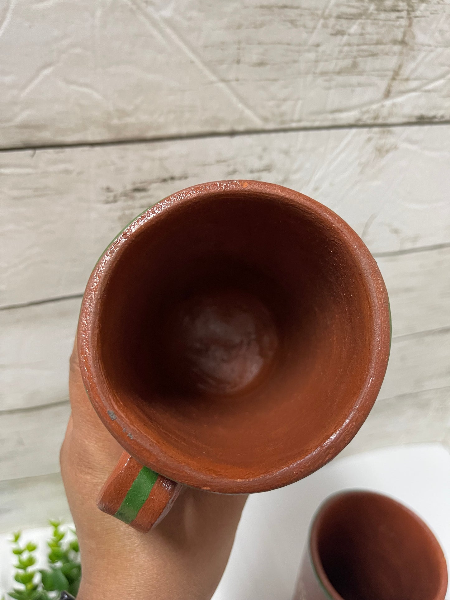 Authentic vintage rustic mexican tall mug