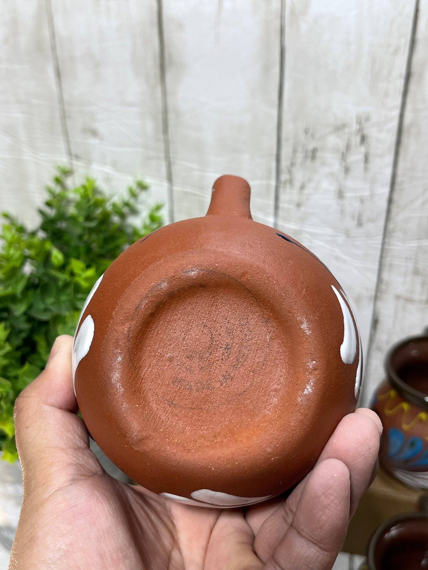 Mexico’s pottery red clay coffee mug/jarrito de barro barro rojo/jarrito espiga tonala