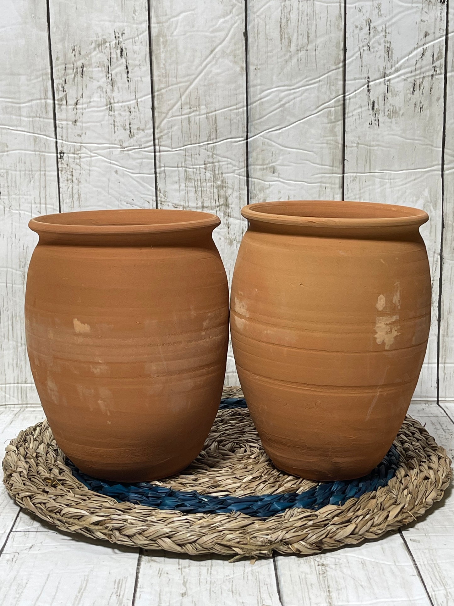 Mexico handcrafted natural terracotta/2-liter cantarito/clay tumbler/all natural terracotta vase/cantaro de barro