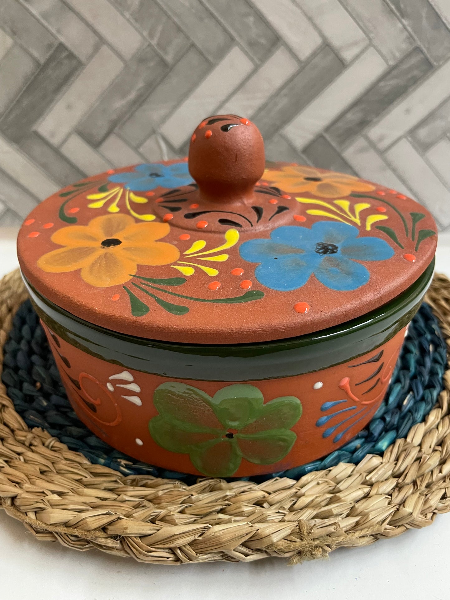 Tortillero de barro Michoacán/tortilla warmer Michoacán/artesanía mexicana/tortilla keeper/ceramic warmer/mexico tortilla warmer