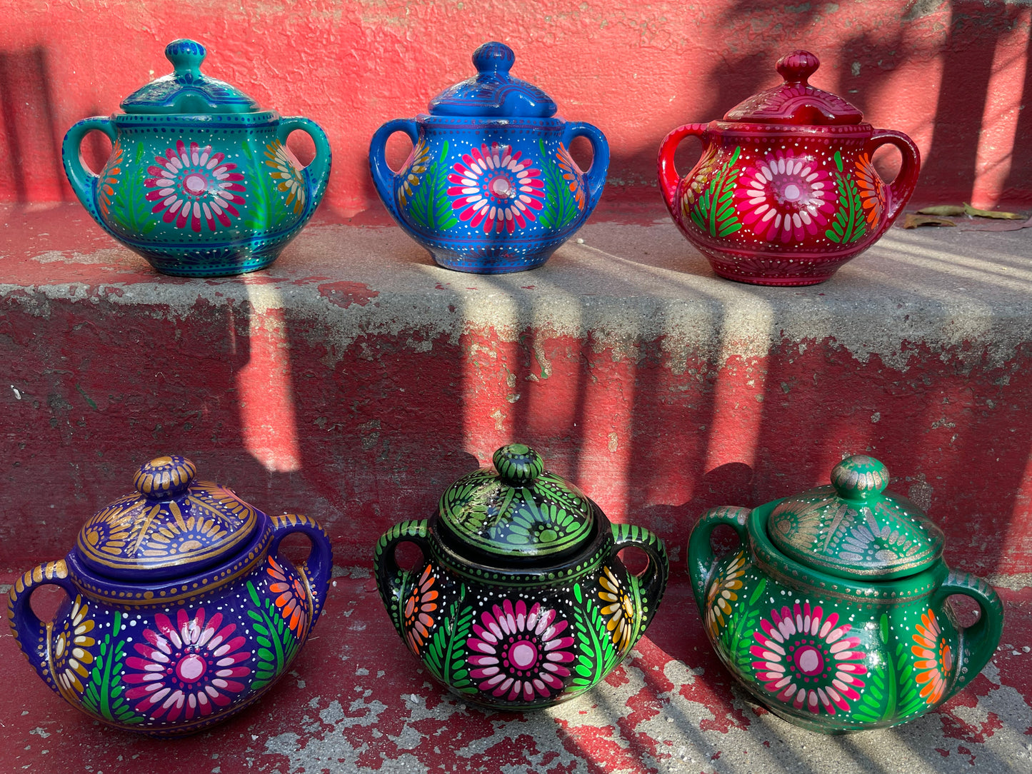 Azucarera Morelos! Ceramic azucarero canister assorted colors