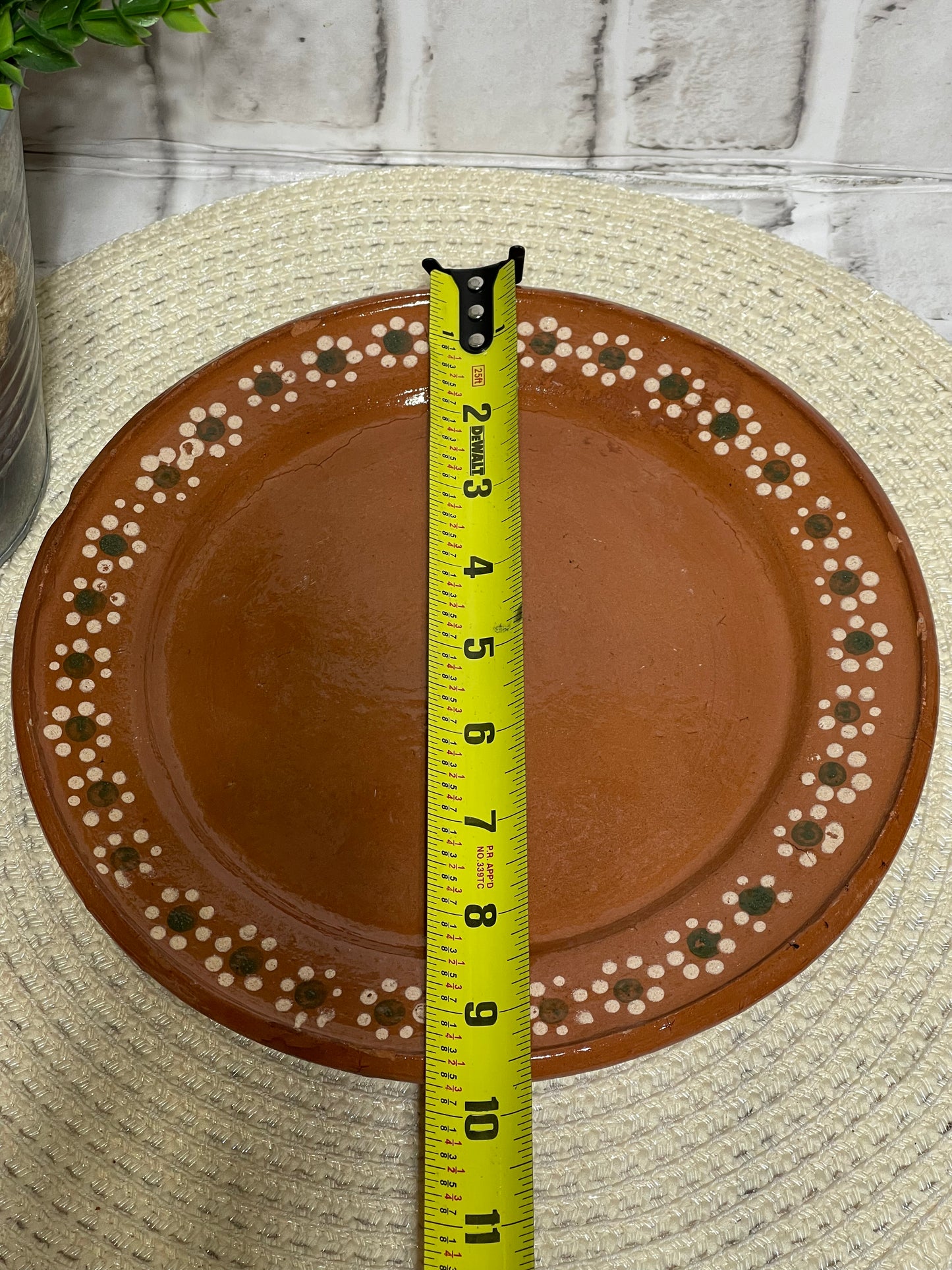 Tonala terracotta dinner plates 9”-2pc set