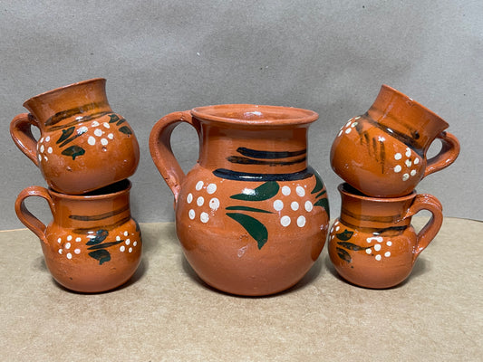 Michoacán jarrito tradicional/México barro jarros