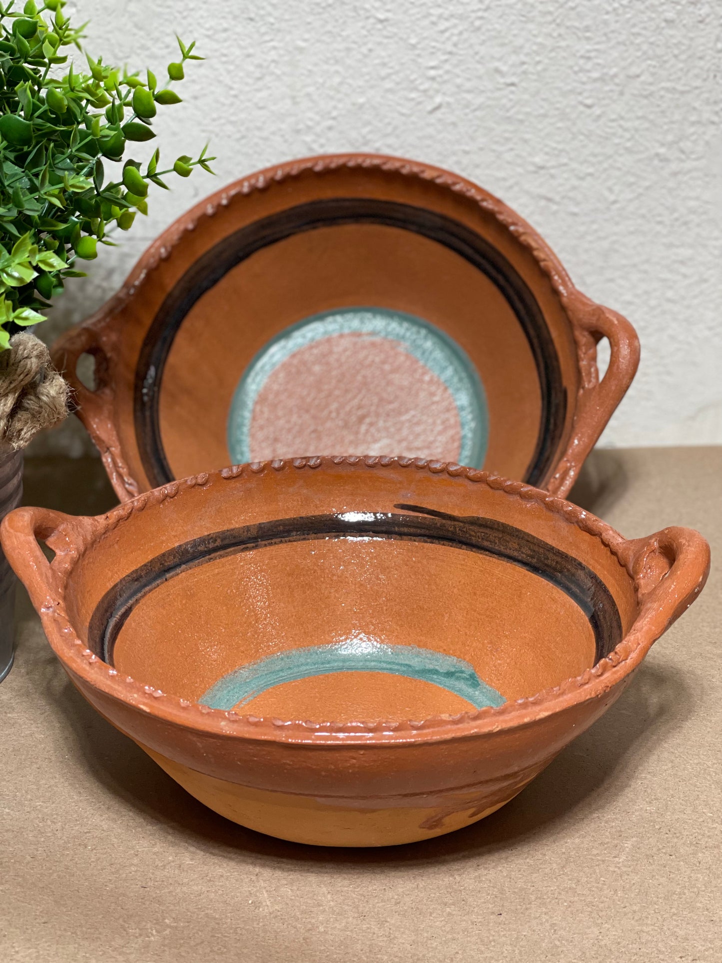 Mexican handmade 11” cazuela pozolera/ cazuela Bowl/catering Bowl/ handcrafted cazuela/cazuela de barro
