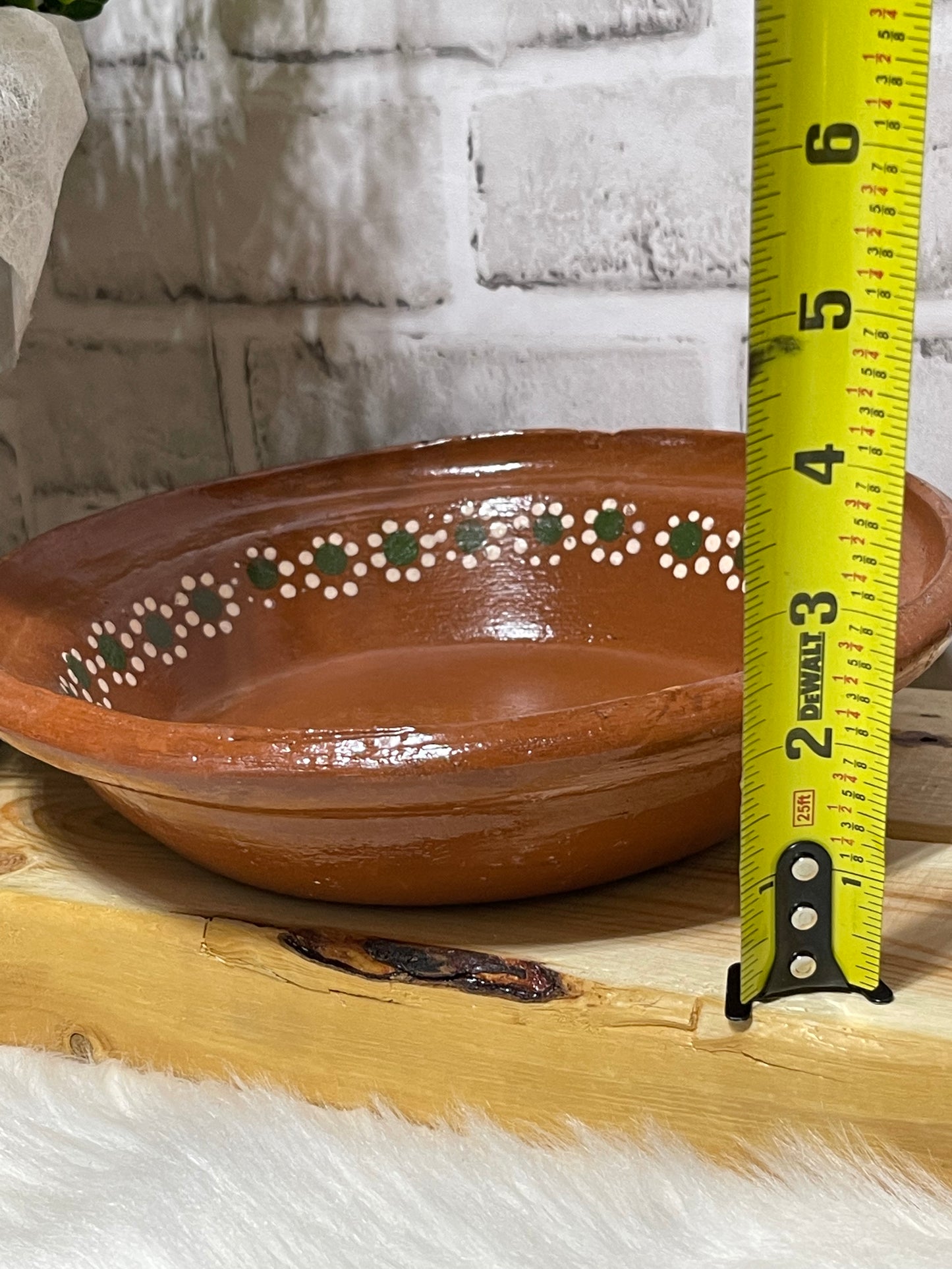 Mexican handmade rustic clay bowls set of 2- Platos pozoleros de barro