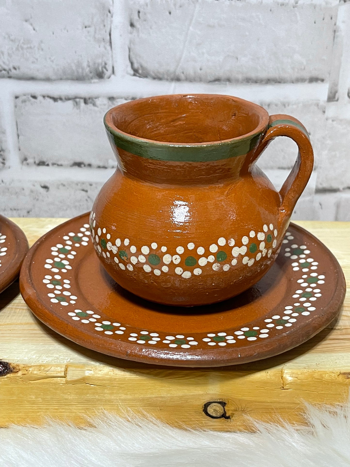 Vintage Hand Made Mexican Rustic Mug