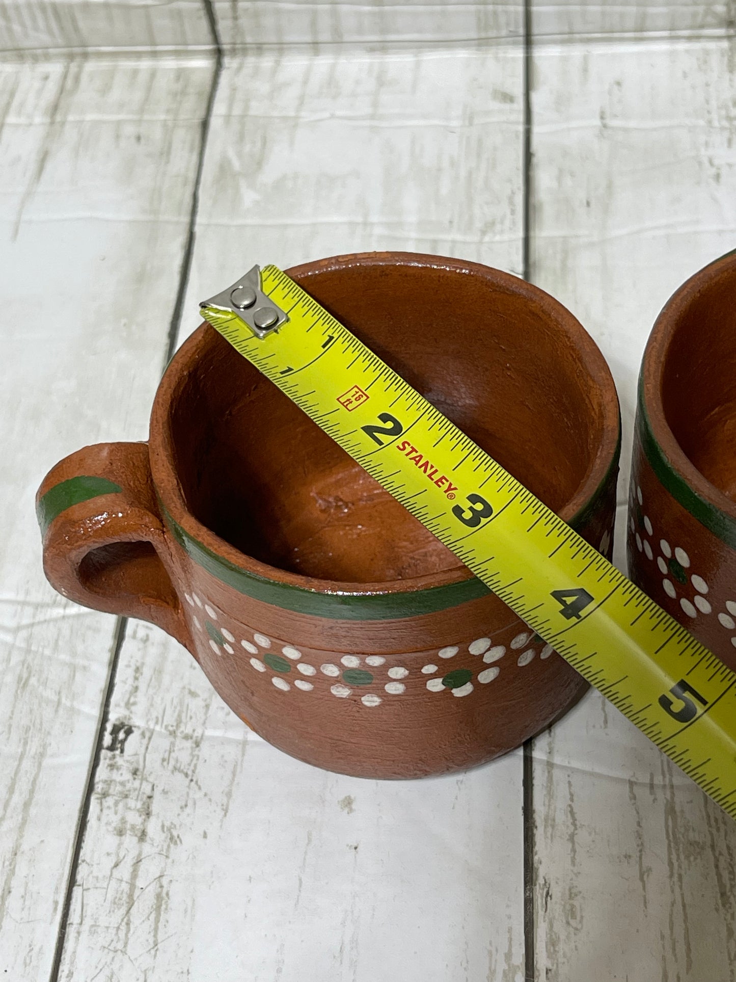 Mexican handmade rustic coffee/tea 8pc set- set de barro para te o cafe