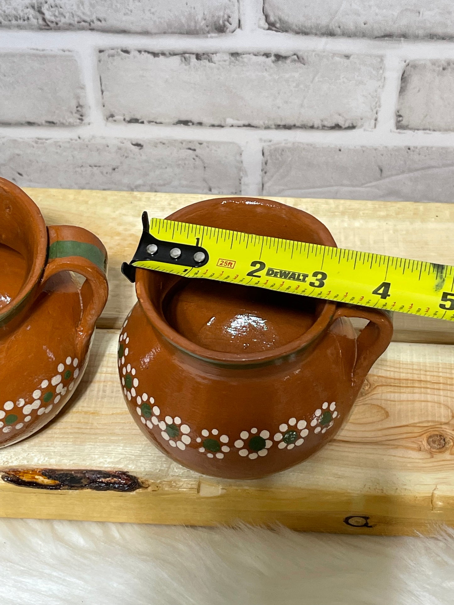 Mexican Handcrafted rustic coffee/tea 8pc set- set de barro para te o cafe